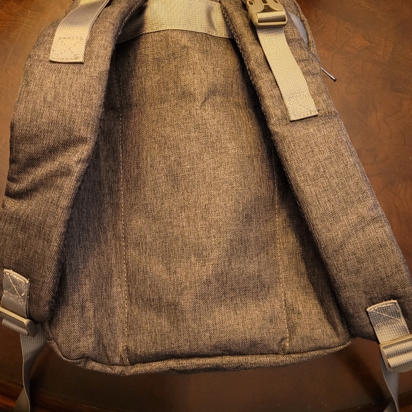 Grey Backpack Diaper Bag New - Picture 5 of 7